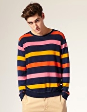 Gant Rugger Colour Bar Stripe Jumper