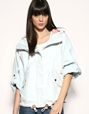 Gap Ticking Stripe Parka Jacket