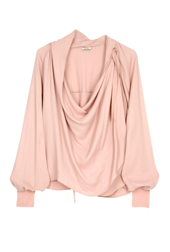 Geniva Draped Jersey Top by By Malene Birger