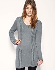 Gestuz Plait Detail Knitted Dress