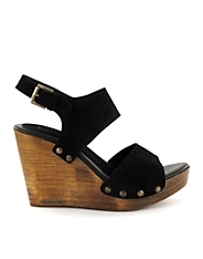 Gilda Wood Wedge Sandal