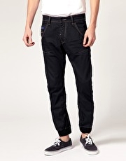 Gio Goi Cuffed Bottom Twisted Leg Jeans