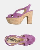 GLITTER PINK - Klacksandaler