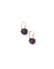 Globe Leaf Earrings Gold