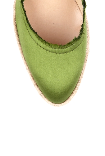 Green Felicity High Rope Wedge by Pedro Garcia