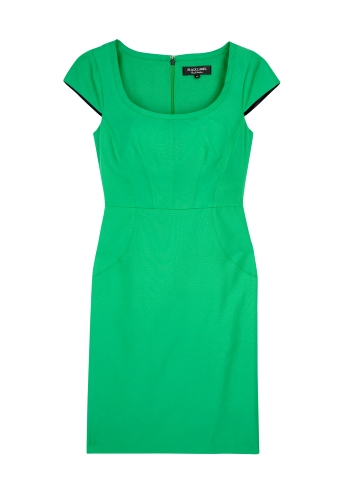 Green Ottoman Fitted Shift Dress by Paul Smith Black