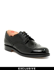 Grenson Rose Best Of British Patent Brogue Shoes