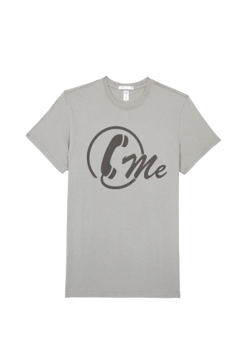 Grey Call Me Tee by 2K By Gingham