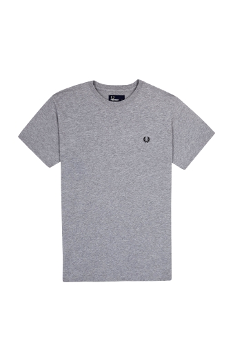 Grey Classic Cotton Logo Tee by Fred Perry