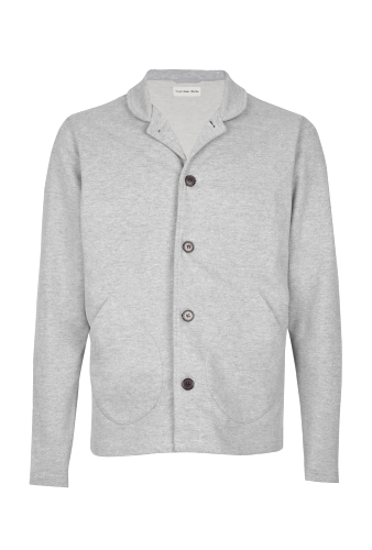 Grey Loopback Sweat Stadium Jacket by Universal Works