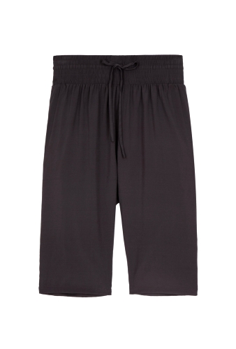 Grey Reversed Charmeuse Boxer Short by Ian R.N
