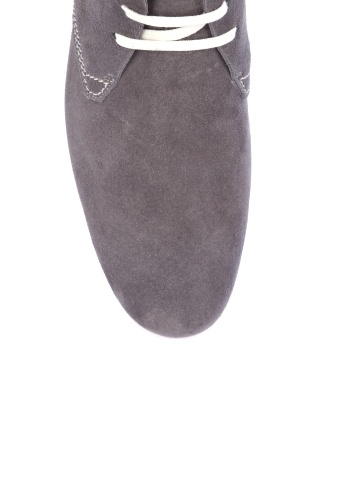 Grey Suede Contrast Sole Ameno Boots by Hugo Boss Black