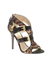 Guess Odetta Strappy Heeled Sandals With Buckles