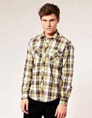 Guide Roll Up Sleeve Check Shirt - 3