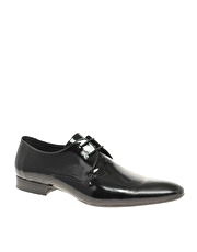 H By Hudson Dollar Perf-Toe Patent Shoes