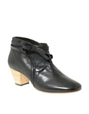 H By Hudson Honiton Tie Side Heeled Ankle Boot