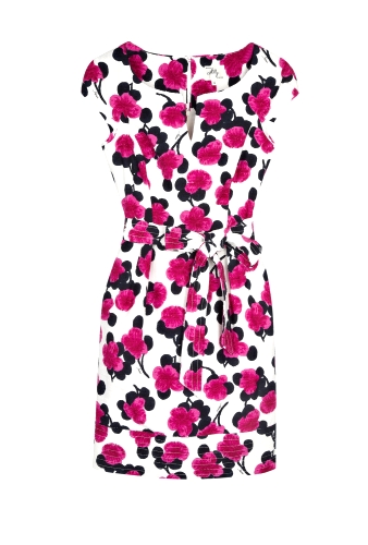 Hayley Floral Self Belted Dress by Milly