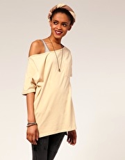 Heti's Colours Draped Oversized T-Shirt With Pocket Detail