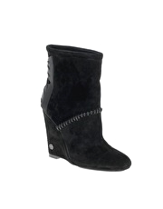 House of Harlow Sahara Lace Back Wedge Boots