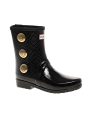Hunter Cavendish Button Short Wellington Boot