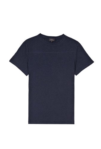 Indigo Overdye Chest Panel Tee by APC