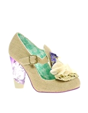 Irregular Choice Can't Touch This Raffia Mary Jane Shoes