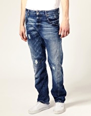 Jack & Jones Dale Twisted Anti-Fit Aged Denim Jean