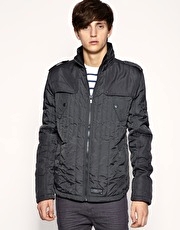 Jack & Jones Storm Nylon Quilted Bomber Jacket