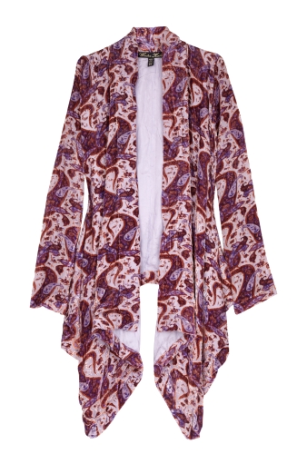 Jasmin Silk Velvet Burnout Long Jacket by Winter Kate