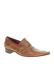 Jeffery West Black Line Bar Tab Loafers