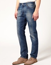 J.Lindeberg Eddie True Worn Denim Tapered Slim Jeans