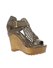 Juicy Couture Bundy Peep Toe Wedge Sandal