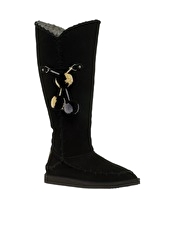 Juicy Couture Marsha Pom Pom Tall Flat Boots