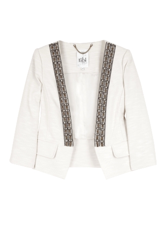 Juma Beaded Cropped Jacket by Tibi
