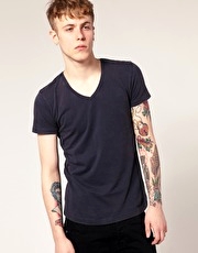 Junk De Luxe V Neck Plain T-shirt