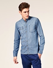 Junk De Luxe Will Chambray Denim Shirt