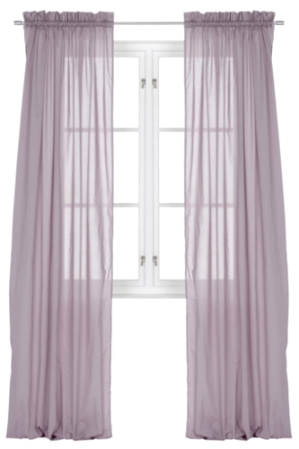 Kanallängd bomullsvoile, 2-pack