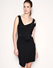 Karen Millen Draped Jersey Stud Dress