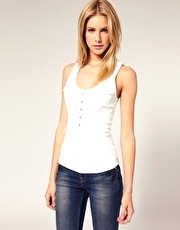 Karen Millen Essential Skinny Rib Vest
