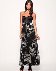 Karen Millen Soft Butterfly Print Maxi Dress