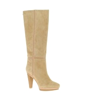 Karen Millen Weekend Luxe Soft Suede Heeled Boot