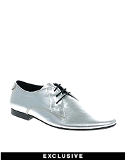 KG By Kurt Geiger Exclusive To ASOS Factory Metallic Lace-Up Shoes