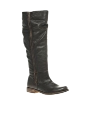 KG by Kurt Geiger Whitby Zip Up Fleece Lined Long Flat Boots