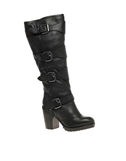 KG Wesley Buckled Heeled Knee High Boot
