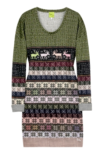 Knitted Cuff Reindeer Dress by Paul Smith Paul
