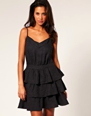 Kookai Ruffle Skirted Summer dress