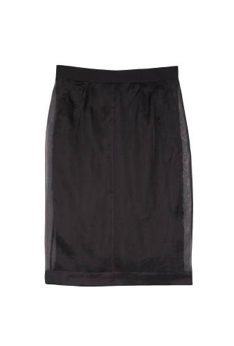Lace Lined Organza Pencil Skirt by D&G Dolce & Gabbana