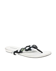 Lacoste Suzy BC Woven Front Flip Flop