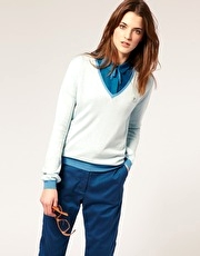 Laurel Wreath Collection By Richard Nicoll Tipped Cashmere Mix Jumper