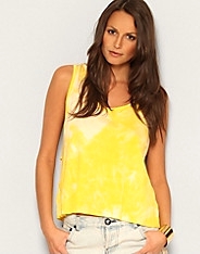 Lemon Tie Dye Vest Top